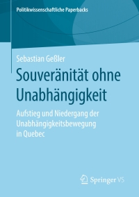 Omslagafbeelding: Souveränität ohne Unabhängigkeit 9783658273842