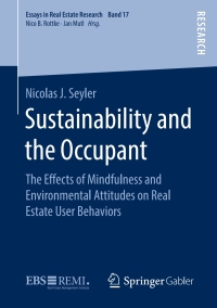 Cover image: Sustainability and the Occupant 9783658273897