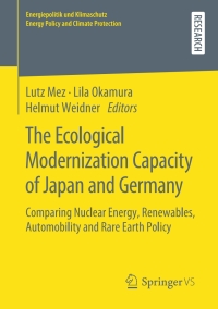 Cover image: The Ecological Modernization Capacity of Japan and Germany 9783658274047