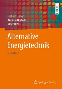 Cover image: Alternative Energietechnik 6th edition 9783658274641