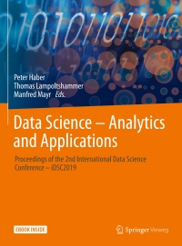 Cover image: Data Science – Analytics and Applications 9783658274948