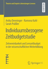 Cover image: Individuumsbezogene Zeitbudgetstudie 9783658275006