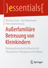 Cover image: Außerfamiliäre Betreuung von Kleinkindern 9783658275952