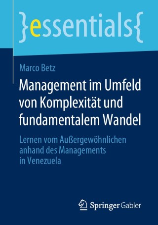 Immagine di copertina: Management im Umfeld von Komplexität und fundamentalem Wandel 9783658276973