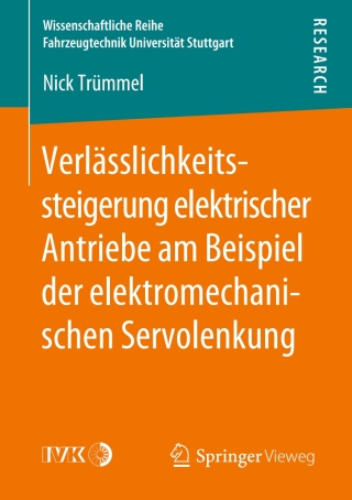 Cover image: Verlässlichkeitssteigerung elektrischer Antriebe am Beispiel der elektromechanischen Servolenkung 9783658278052