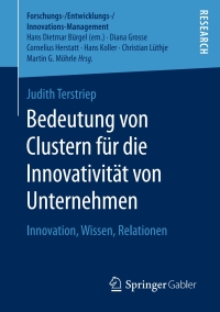 Immagine di copertina: Bedeutung von Clustern für die Innovativität von Unternehmen 9783658278175