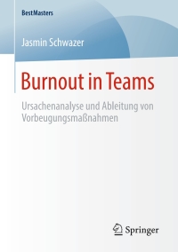 Cover image: Burnout in Teams 9783658278335