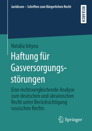 Cover image: Haftung für Gasversorgungsstörungen 9783658278359