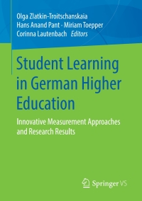 Titelbild: Student Learning in German Higher Education 1st edition 9783658278854