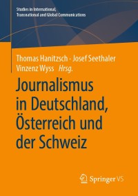 Imagen de portada: Journalismus in Deutschland, Österreich und der Schweiz 9783658279097
