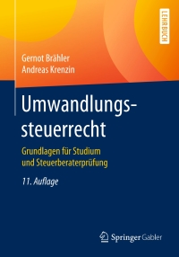 Cover image: Umwandlungssteuerrecht 11th edition 9783658279790