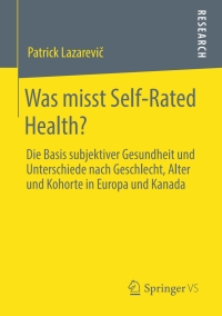 Immagine di copertina: Was misst Self-Rated Health? 9783658280253