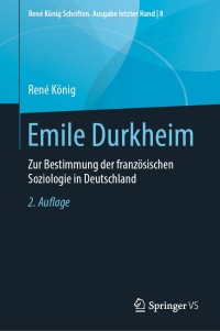 Imagen de portada: Emile Durkheim 2nd edition 9783658282080