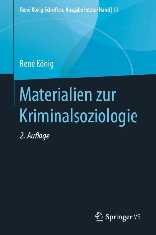 表紙画像: Materialien zur Kriminalsoziologie 2nd edition 9783658282141