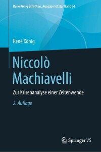 Cover image: Niccolò Machiavelli 2nd edition 9783658282189