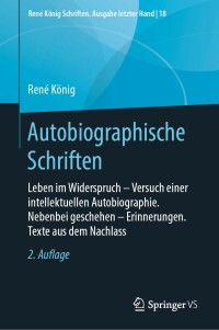 Imagen de portada: Autobiographische Schriften 2nd edition 9783658282448