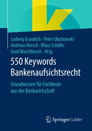 Titelbild: 550 Keywords Bankenaufsichtsrecht 9783658282943