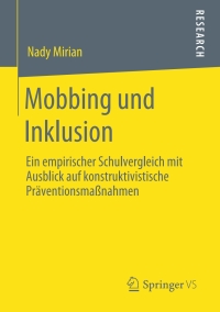 صورة الغلاف: Mobbing und Inklusion 9783658283933