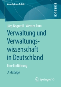 Titelbild: Verwaltung und Verwaltungswissenschaft in Deutschland 3rd edition 9783658284077