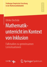 Imagen de portada: Mathematikunterricht im Kontext von Inklusion 9783658284473