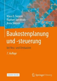 Cover image: Baukostenplanung und -steuerung 7th edition 9783658284596