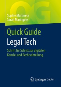 Titelbild: Quick Guide Legal Tech 9783658285524