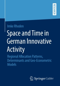 Cover image: Space and Time in German Innovative Activity 9783658285999