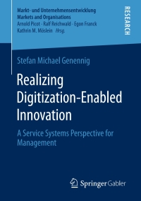 Omslagafbeelding: Realizing Digitization-Enabled Innovation 9783658287184