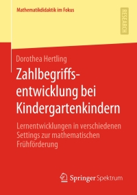 Cover image: Zahlbegriffsentwicklung bei Kindergartenkindern 9783658288815