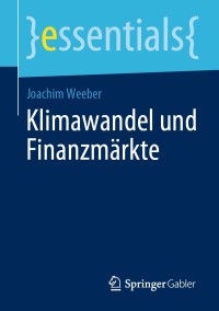 Titelbild: Klimawandel und Finanzmärkte 9783658289249