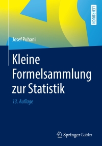 صورة الغلاف: Kleine Formelsammlung zur Statistik 13th edition 9783658289522