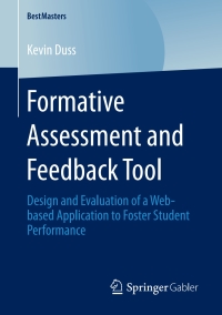 Titelbild: Formative Assessment and Feedback Tool 9783658291433