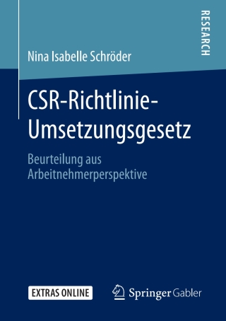 Cover image: CSR-Richtlinie-Umsetzungsgesetz 9783658291976