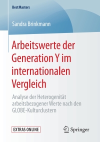 Cover image: Arbeitswerte der Generation Y im internationalen Vergleich 9783658292348