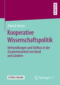 Cover image: Kooperative Wissenschaftspolitik 9783658292409