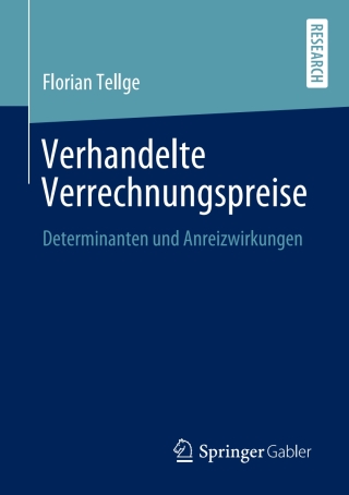 Cover image: Verhandelte Verrechnungspreise 9783658293826