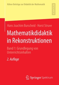 Imagen de portada: Mathematikdidaktik in Rekonstruktionen 2nd edition 9783658294519
