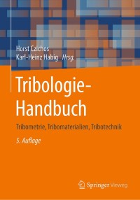 صورة الغلاف: Tribologie-Handbuch 5th edition 9783658294830