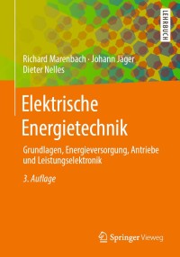 Cover image: Elektrische Energietechnik 3rd edition 9783658294915