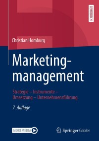 Imagen de portada: Marketingmanagement 7th edition 9783658296353