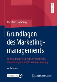 Titelbild: Grundlagen des Marketingmanagements 6th edition 9783658296377