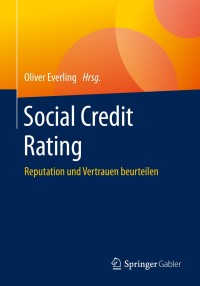 Cover image: Social Credit Rating 1st edition 9783658296520
