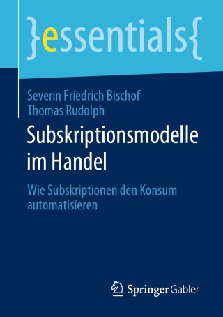 Cover image: Subskriptionsmodelle im Handel 9783658296773