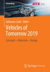 Titelbild: Vehicles of Tomorrow 2019 9783658297008