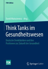 Cover image: Think Tanks im Gesundheitswesen 1st edition 9783658297275