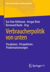 Omslagafbeelding: Verbraucherpolitik von unten 1st edition 9783658297534
