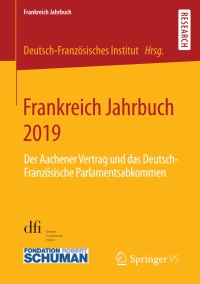 Imagen de portada: Frankreich Jahrbuch 2019 1st edition 9783658298173