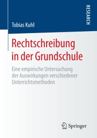 Cover image: Rechtschreibung in der Grundschule 9783658299071