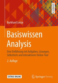 Cover image: Basiswissen Analysis 2nd edition 9783658299217