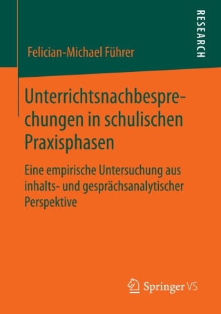 Cover image: Unterrichtsnachbesprechungen in schulischen Praxisphasen 9783658299583